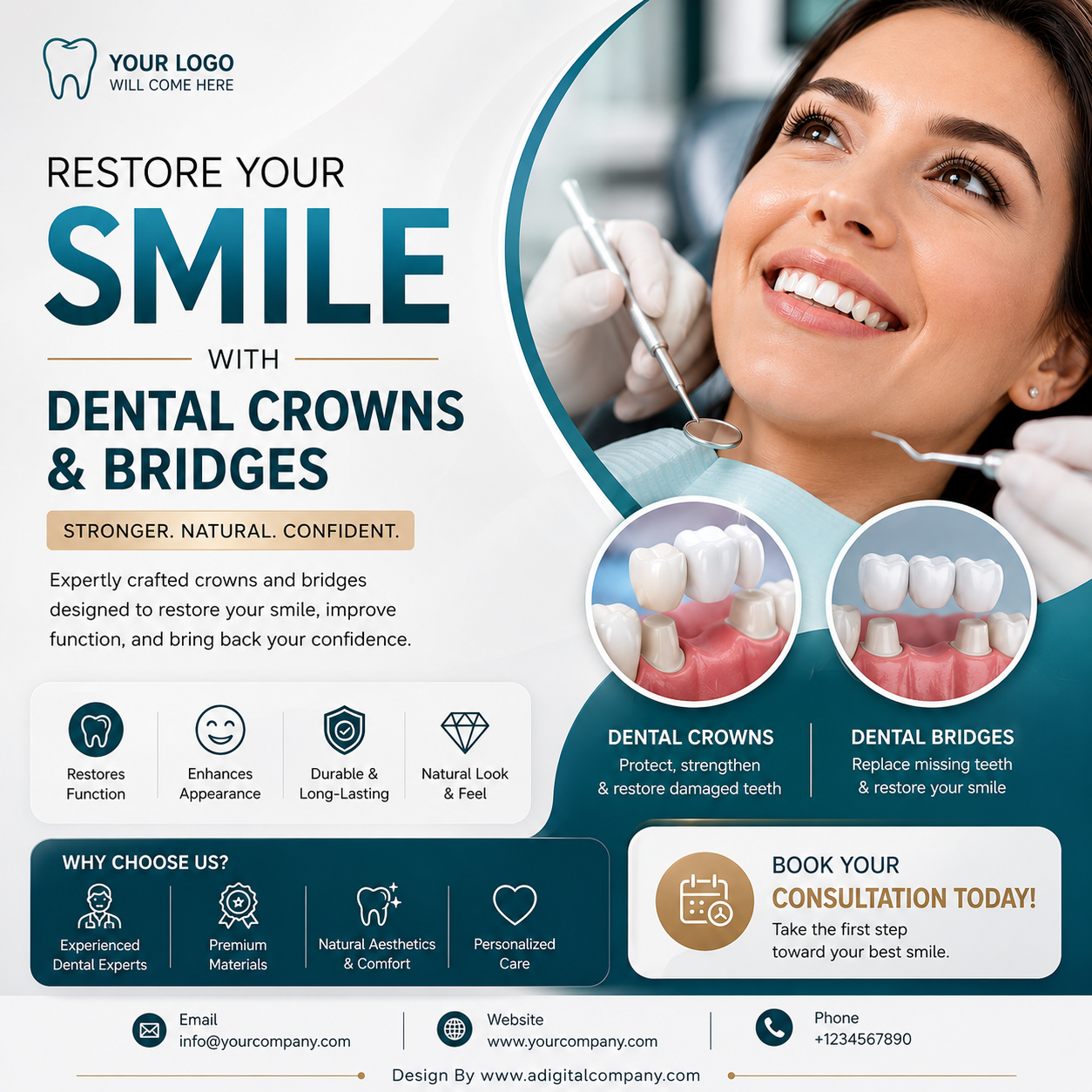 Smile Makeover social media design — Dentist — A Digital Company