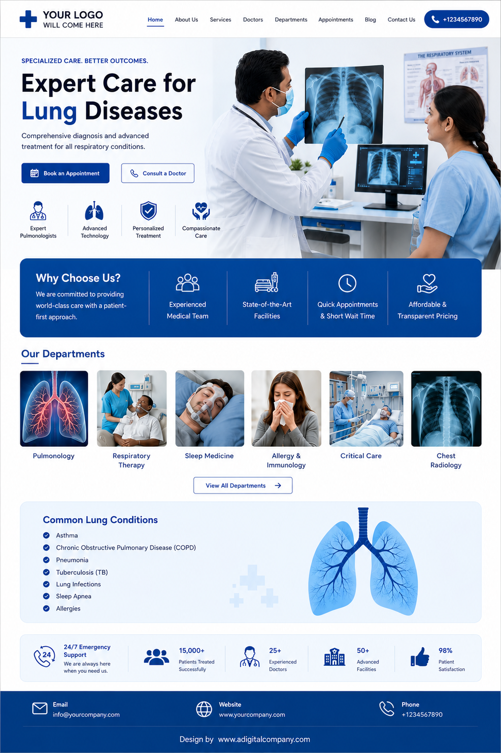 Doctors website design — Page view 4 — A Digital Company