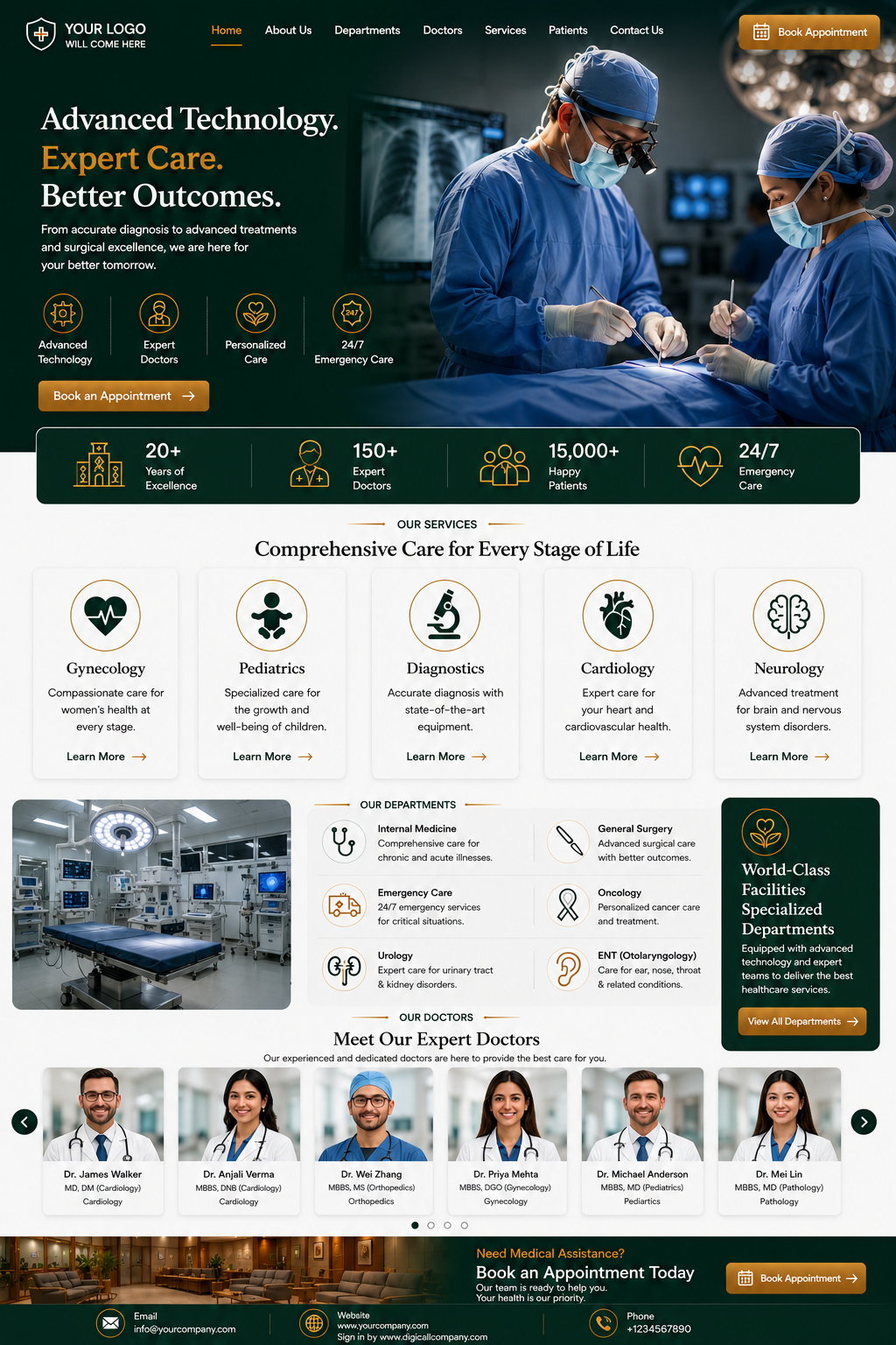 Doctors website design — Page view 10 — A Digital Company