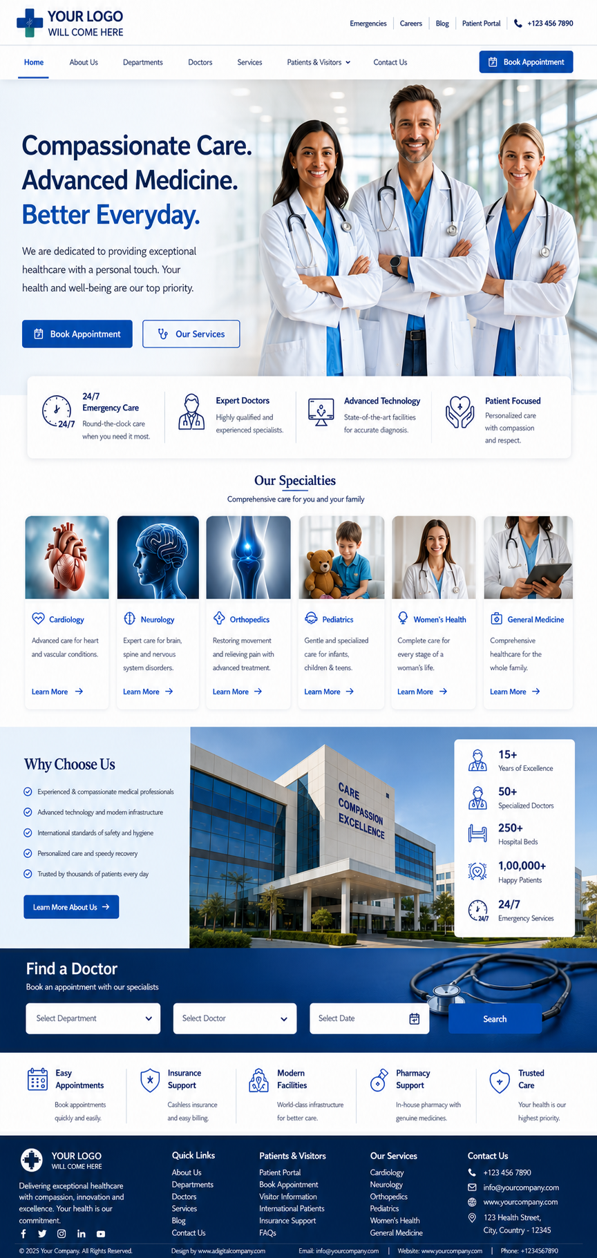 Doctors website design — Page view 12 — A Digital Company