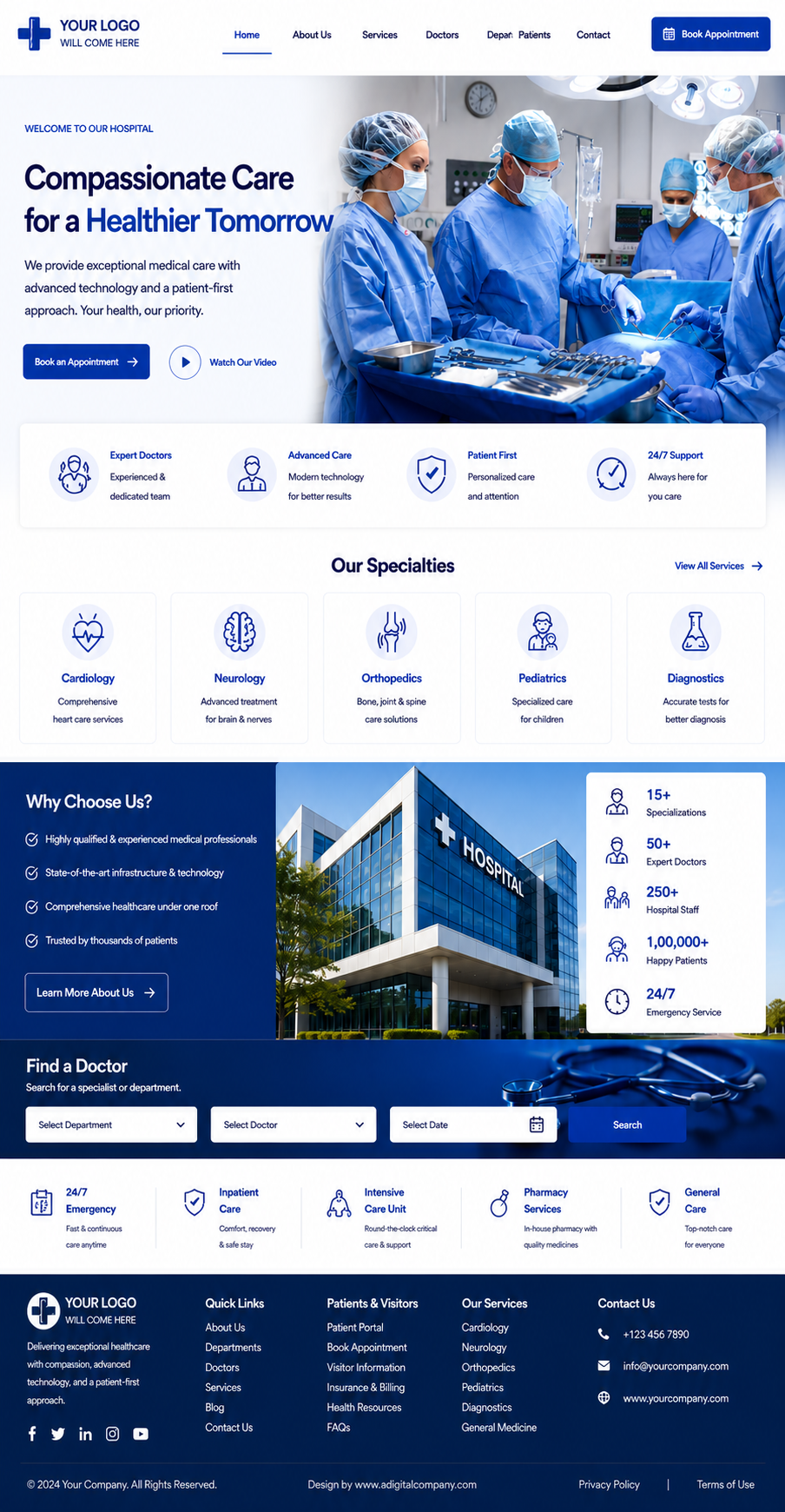 Doctors website design — Page view 13 — A Digital Company