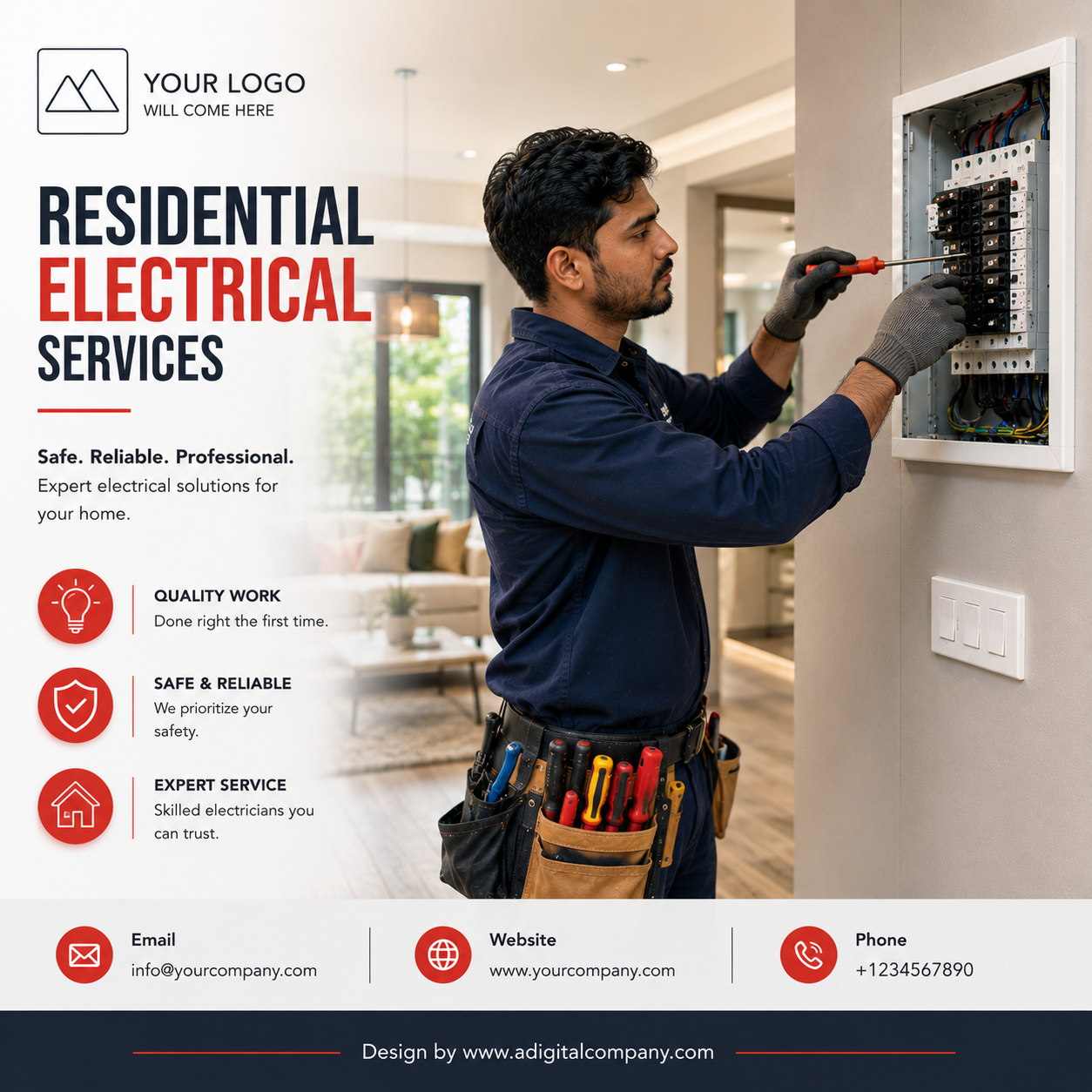 Switchboard Upgrades social media design — Electricians — A Digital Company