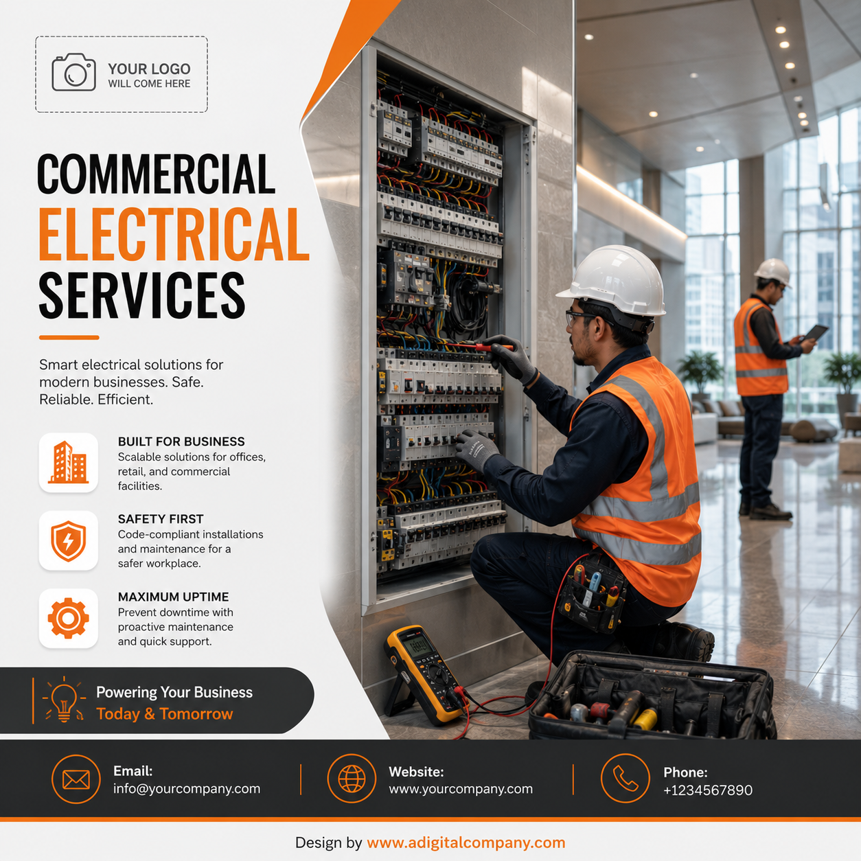 Solar Panel Wiring social media design — Electricians — A Digital Company