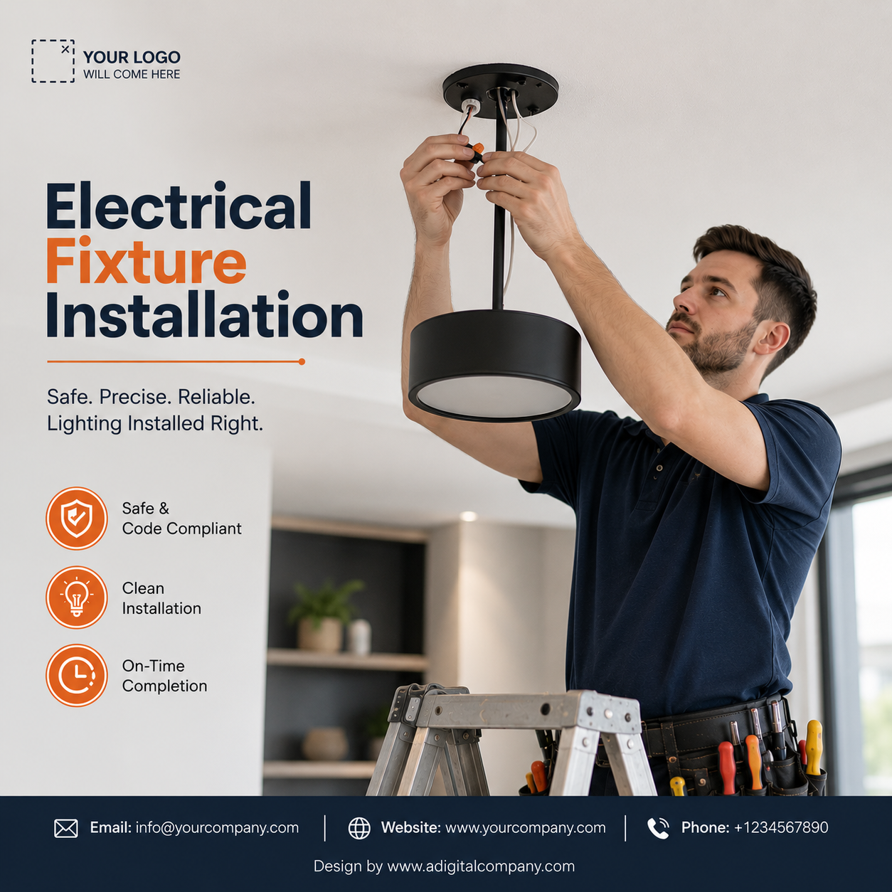 Safety Switch Installation social media design — Electricians — A Digital Company