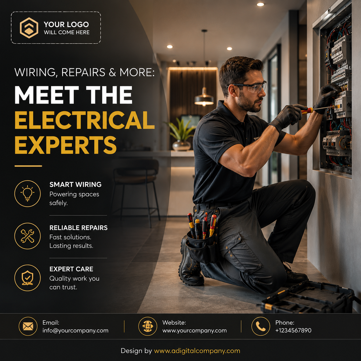 Home Renovations Electrical social media design — Electricians — A Digital Company