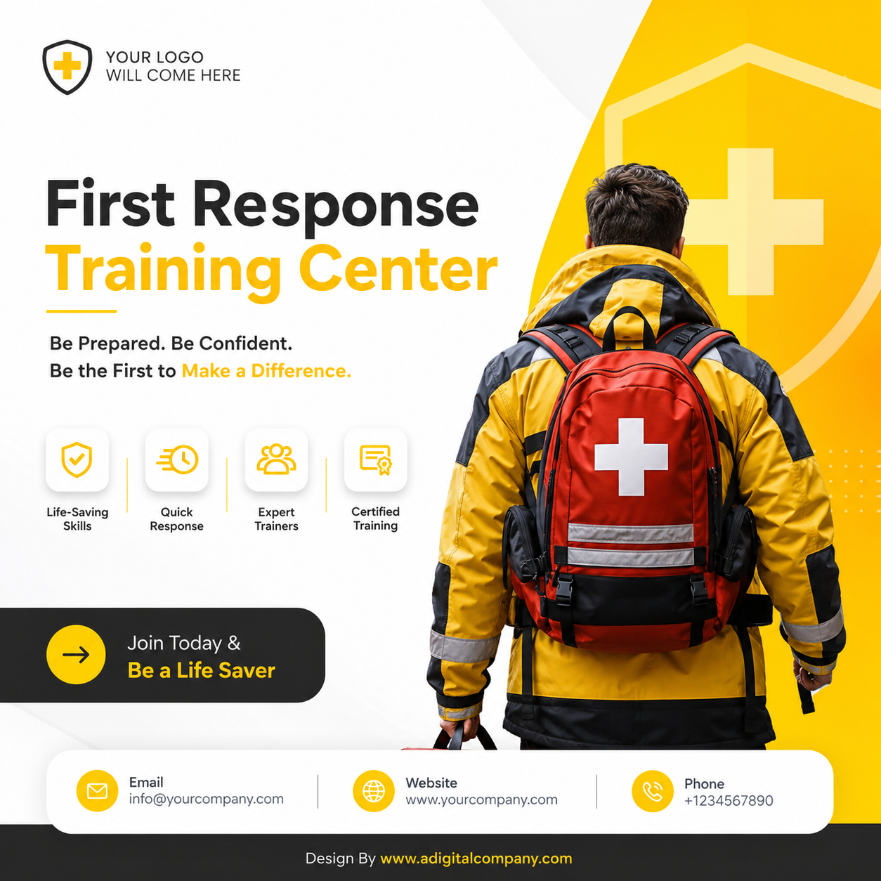 First Aid Training social media post design 2 — A Digital Company