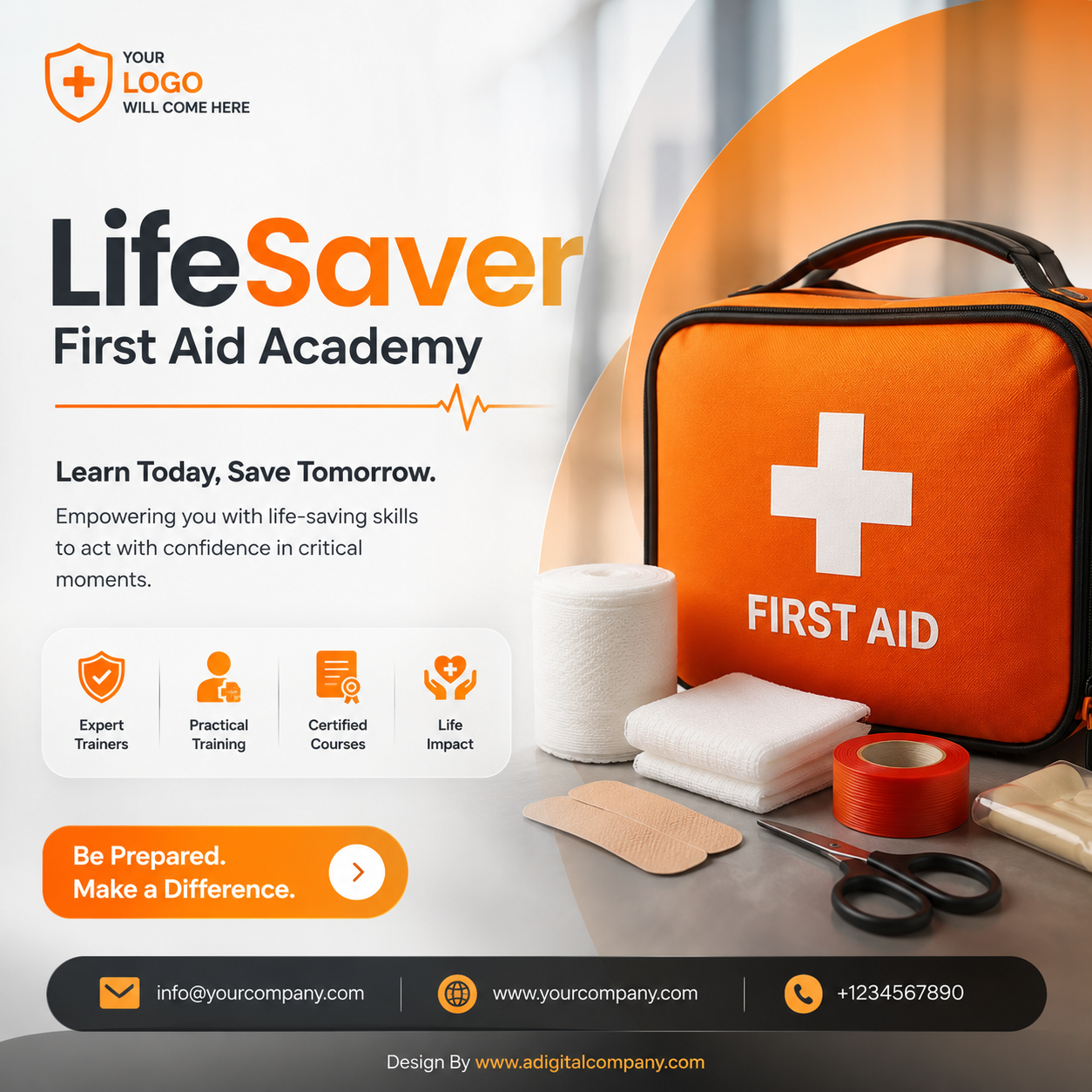 First Aid Training social media post design 7 — A Digital Company