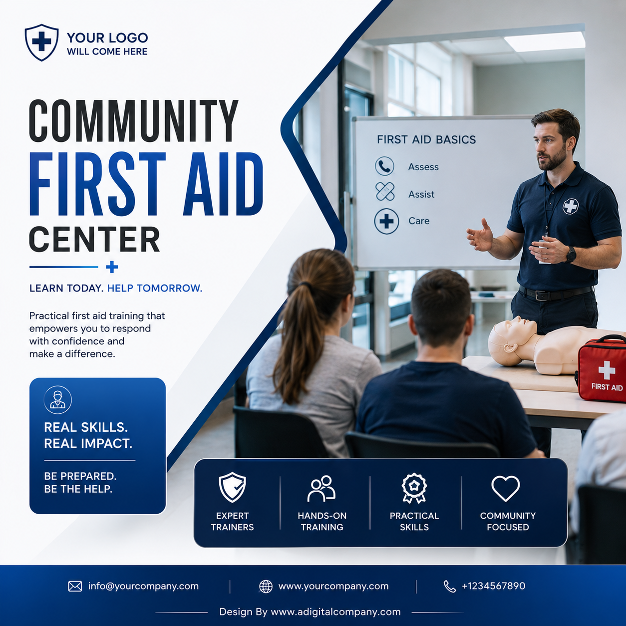 First Aid Training social media post design 10 — A Digital Company