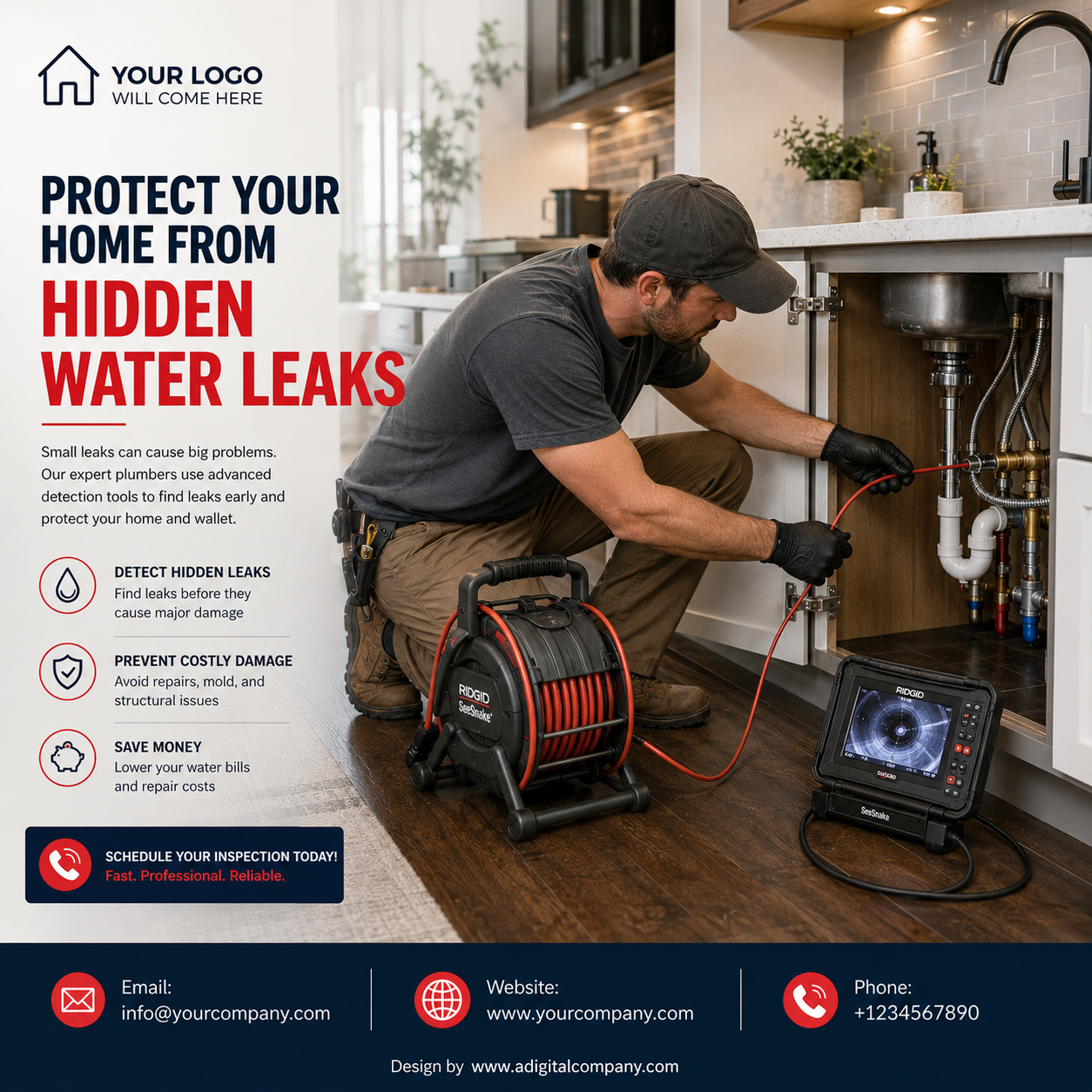 Licensed Plumbers You Can Trust social media design — A Digital Company