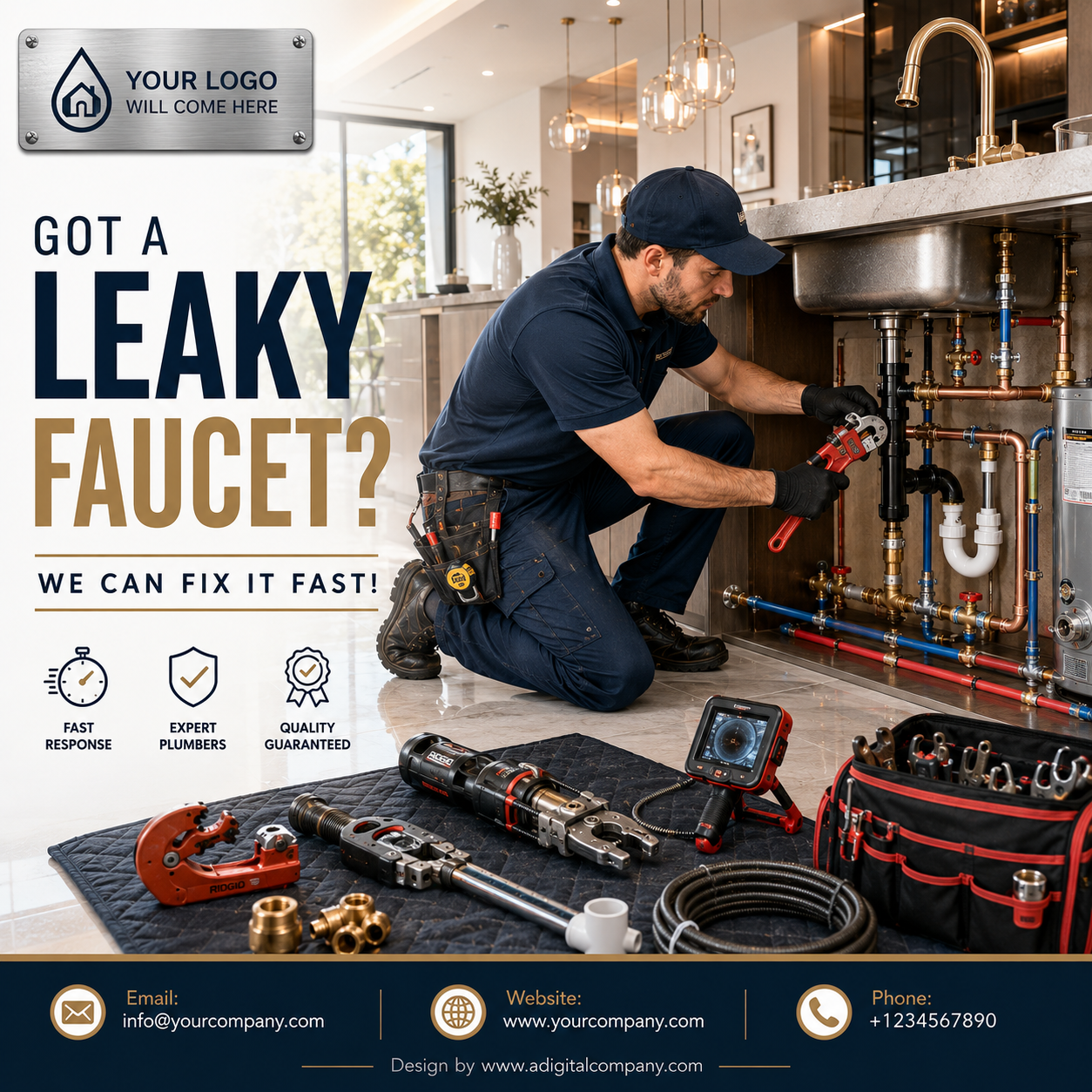 Why Choose Us social media design — Plumbing — A Digital Company