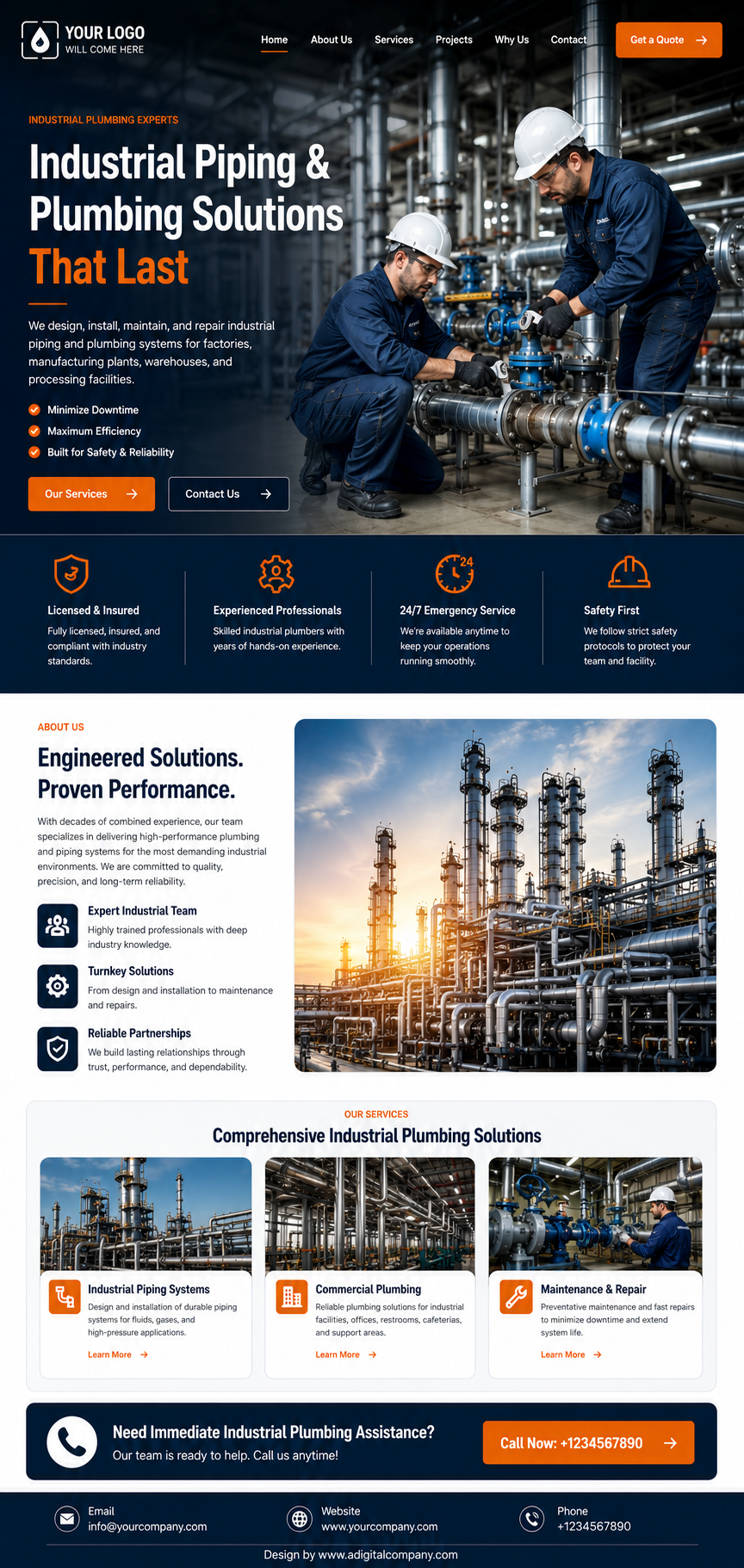 Plumbing website design — Page view 6 — A Digital Company