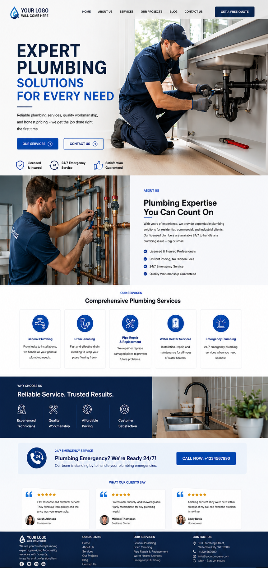 Plumbing website design — Page view 9 — A Digital Company
