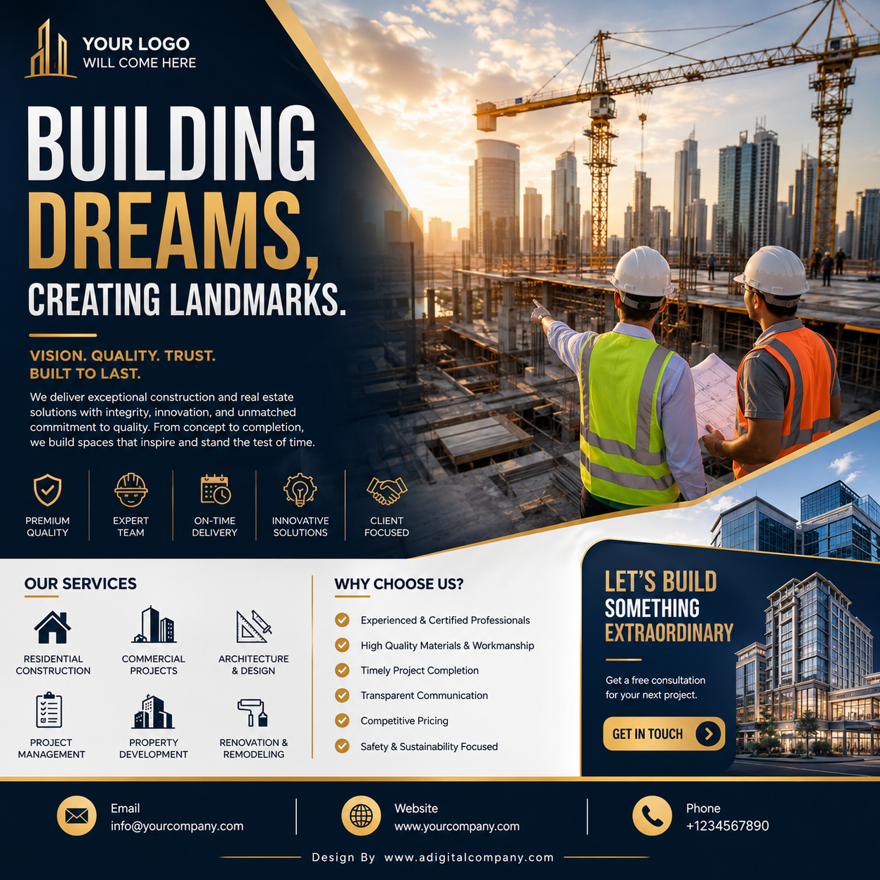Property Investment social media design — Real Estate &amp; Construction — A Digital Company