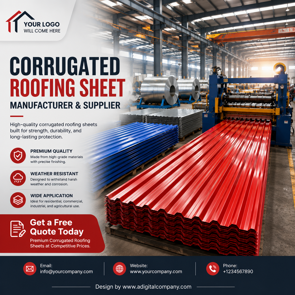 Roofing social media post design 02 — A Digital Company