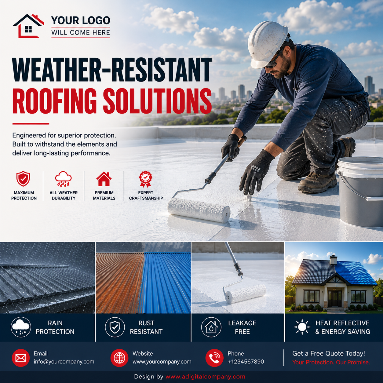 Roofing social media post design 07 — A Digital Company