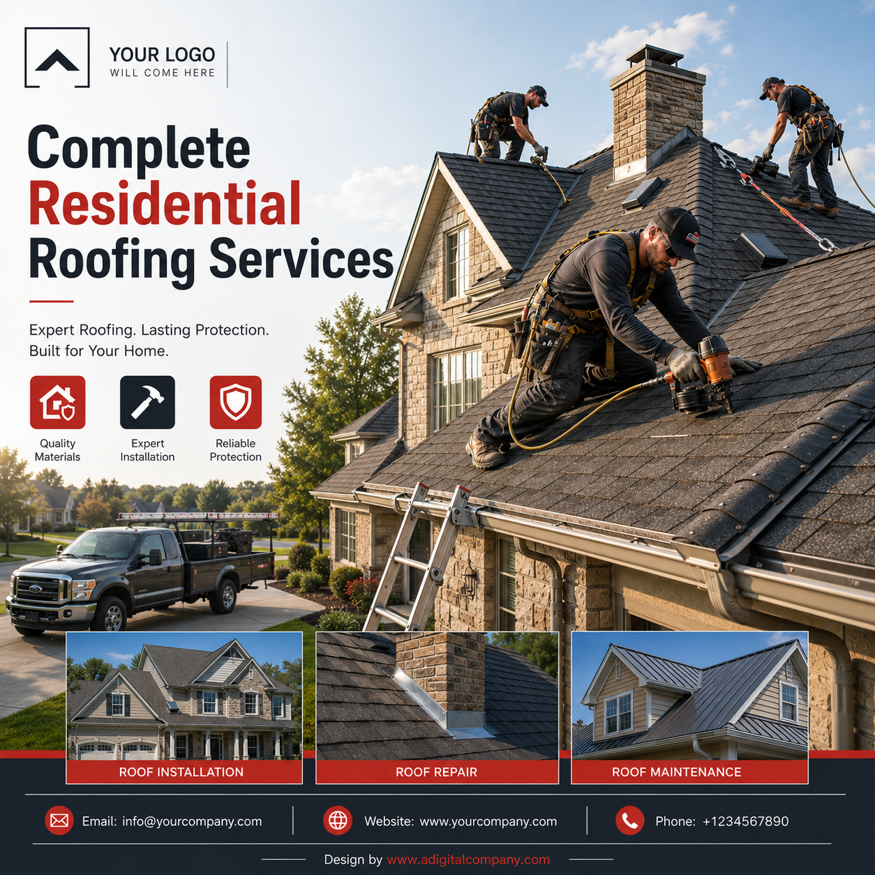 Roofing social media post design 09 — A Digital Company