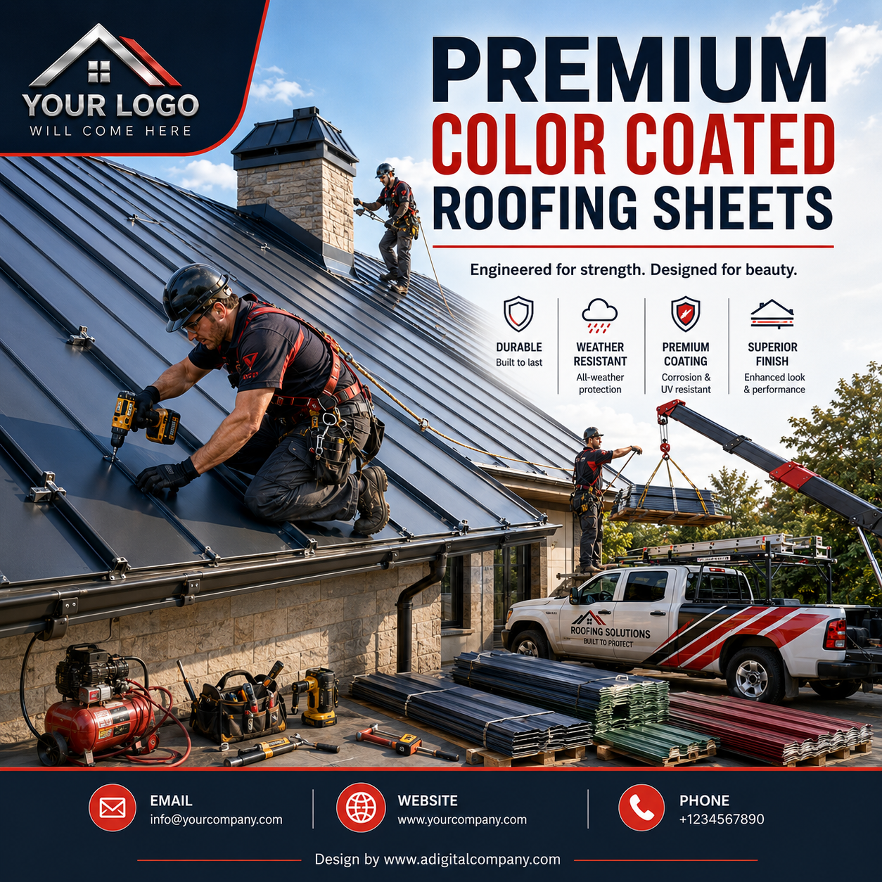 Roofing social media post design 10 — A Digital Company