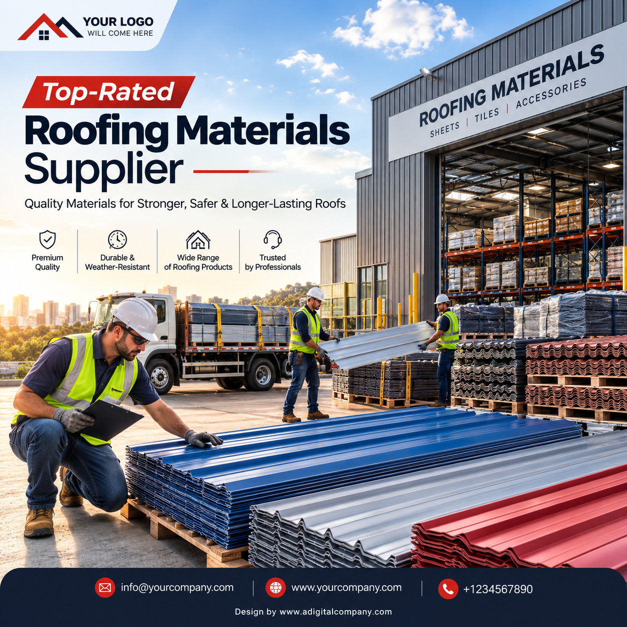 Roofing social media post design 12 — A Digital Company