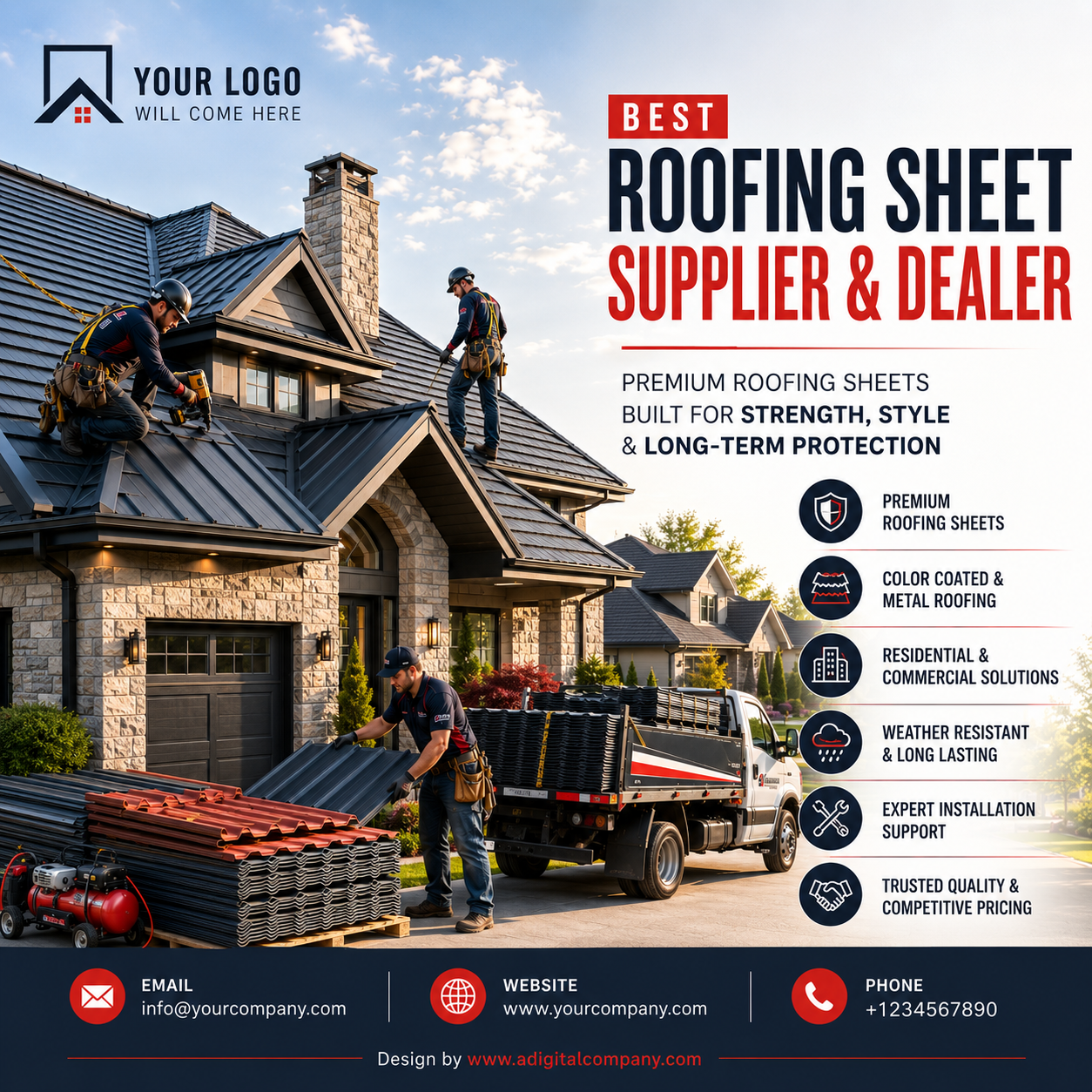 Roofing social media post design 16 — A Digital Company