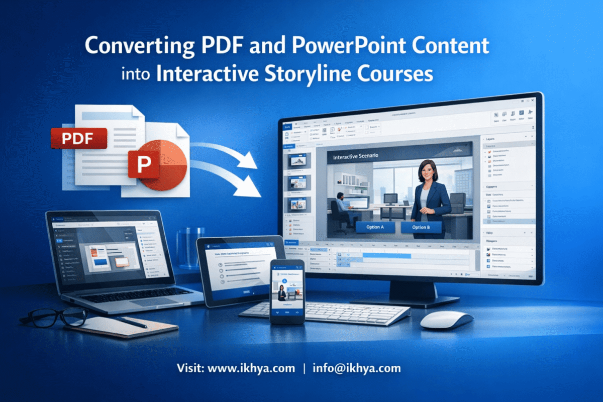 Converting PDF and PowerPoint Content into Interactive Storyline Courses
