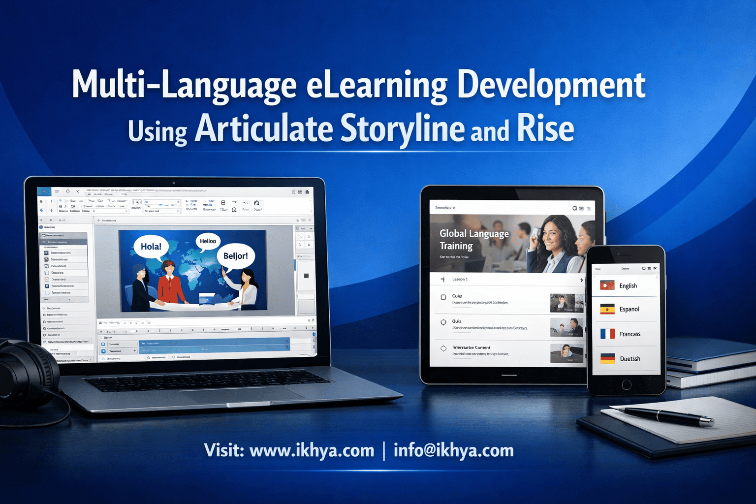 Multi-Language eLearning Development Using Articulate Storyline and Rise
