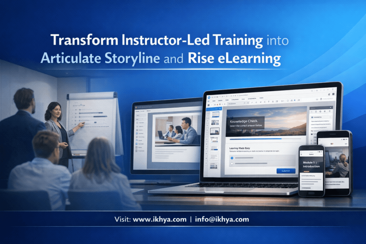 Transform Instructor-Led Training into Articulate Storyline and Rise eLearning